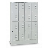 Locker, With Base, 4 Compartments Next To Each Other