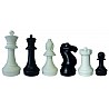 Chess pieces XL small, black and white, king height 30 cm