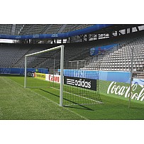 Aluminum soccer goal 7,32 x 2,44 m, fully welded, silver anodized