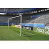Aluminum soccer goal 7,32 x 2,44 m, according to FIFA-DFB regulation, corner welded