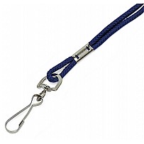 Whistle cord blue with carabiner