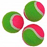 Colourful tennis balls as replacement balls for Velcro ball games Set of 3