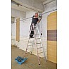 Aluminium rung stepladder, accessible from both sides