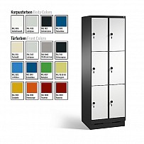 EVOLO box locker with 6 compartments