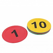 Round floor markings, 10 pieces, numbers 1-10