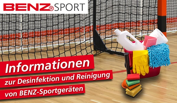 Desinfektion und Reinigung von BENZ-Sportgeräten