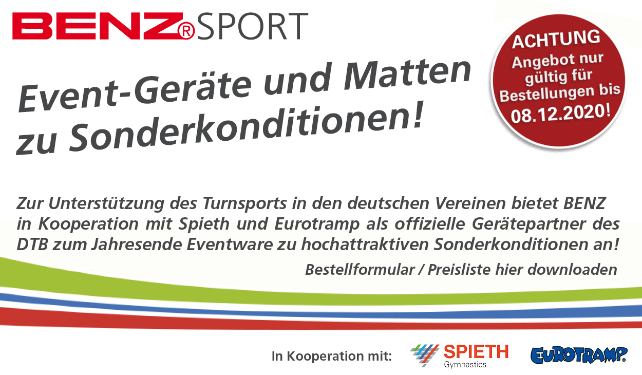 Event-Geräte und Matten zu Sonderkonditionen